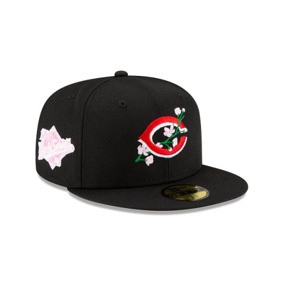 Cincinnati Reds Gorra | New Era MLB Side Patch Bloom 59fifty Fitted Cap Mexico - Rojos